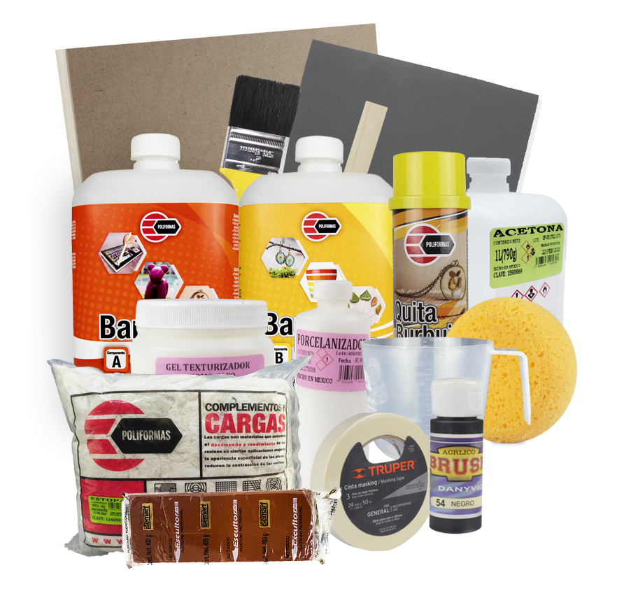 Kit de aplicación con barniz Policromo en fotografía