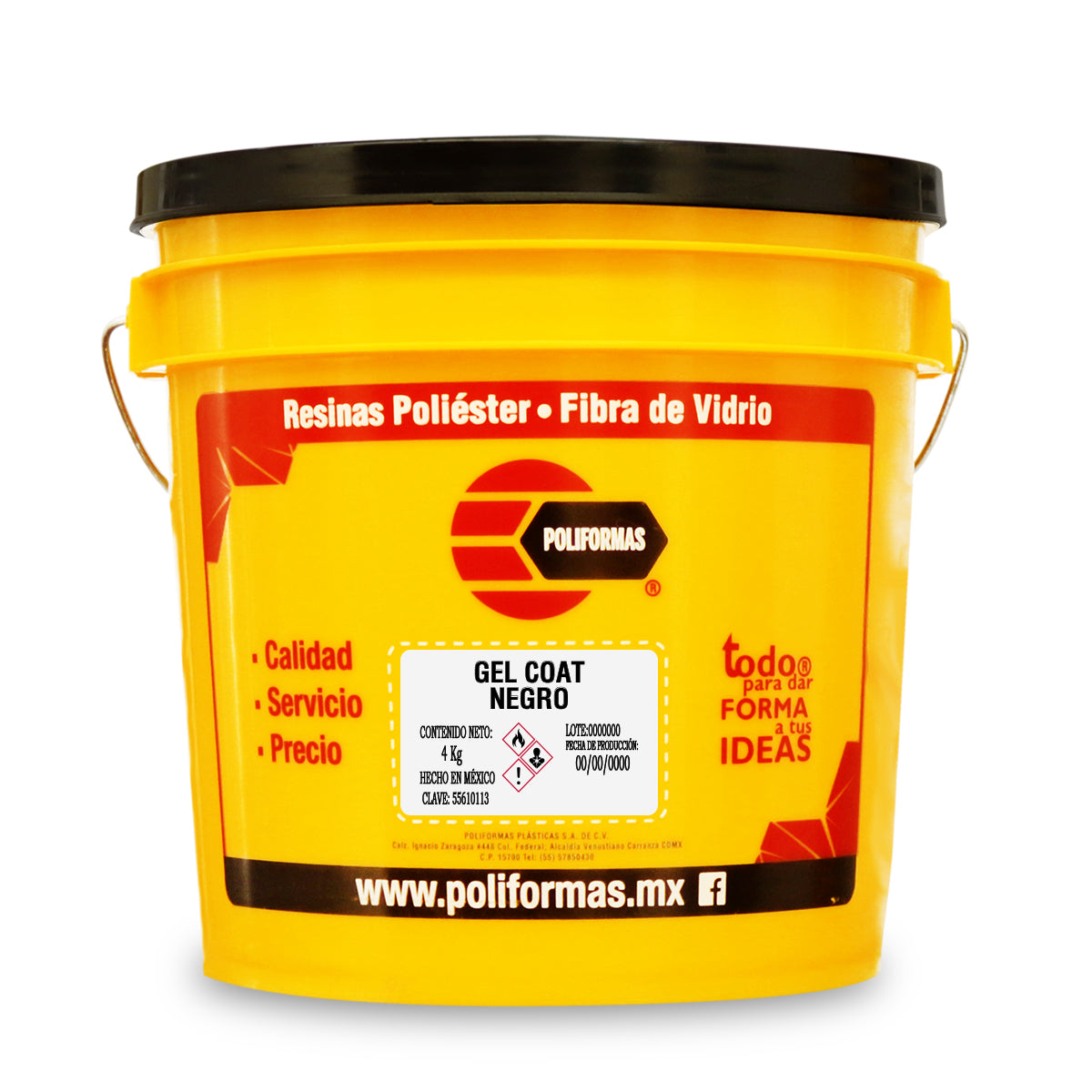 GEL COAT NEGRO - POLIFORMAS PLÁSTICAS