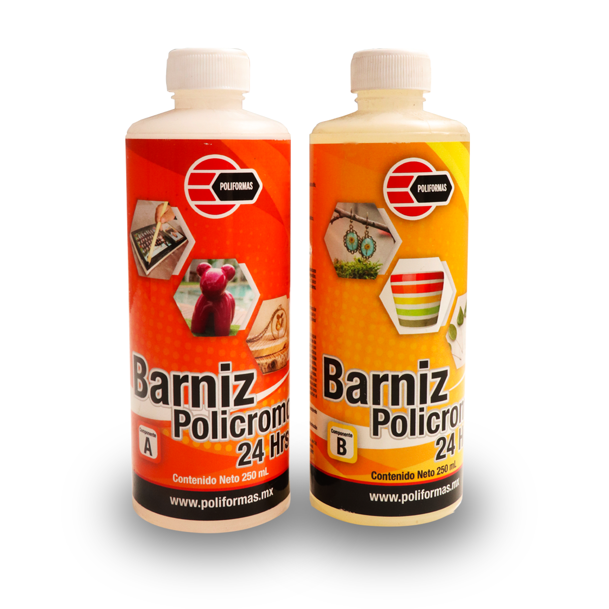 Barniz Policromo A-B Secado 24 hrs. - POLIFORMAS PLÁSTICAS