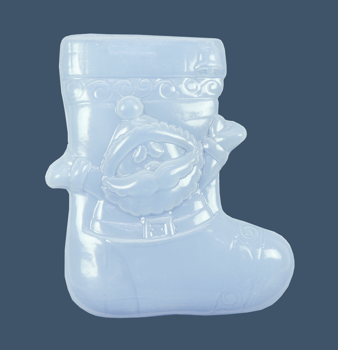 Molde Navideño de bota con forma de Santa Claus - POLIFORMAS PLÁSTICAS