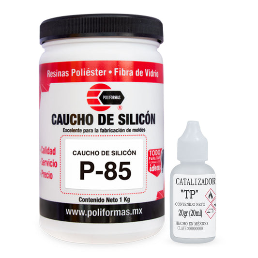 Caucho de silicón P-85 - POLIFORMAS PLÁSTICAS