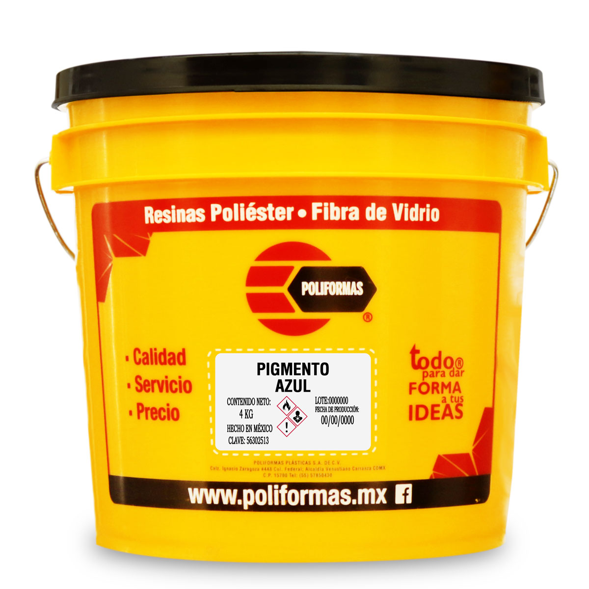 Pigmento en pasta 4Kg - POLIFORMAS PLÁSTICAS