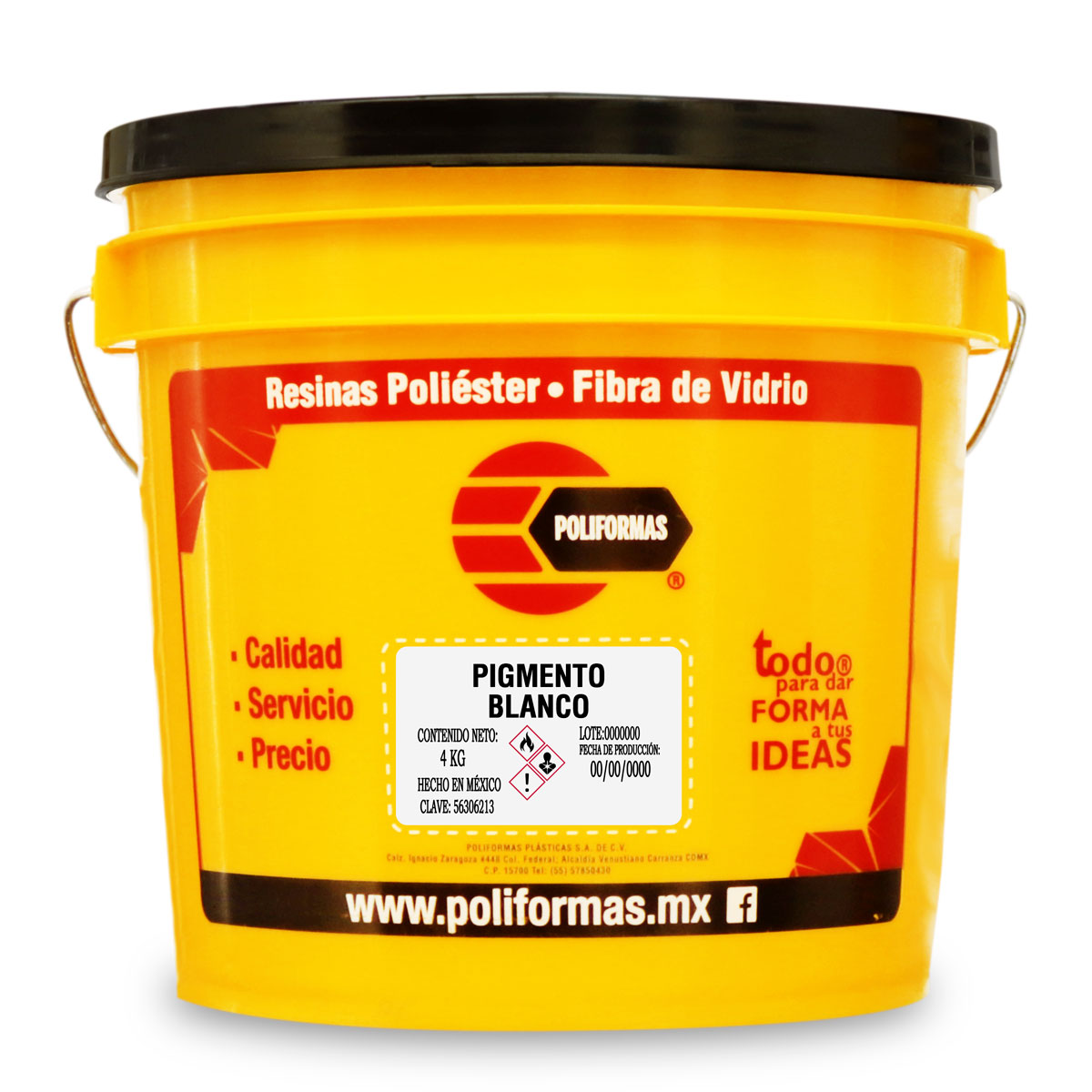 Pigmento en pasta 4Kg - POLIFORMAS PLÁSTICAS