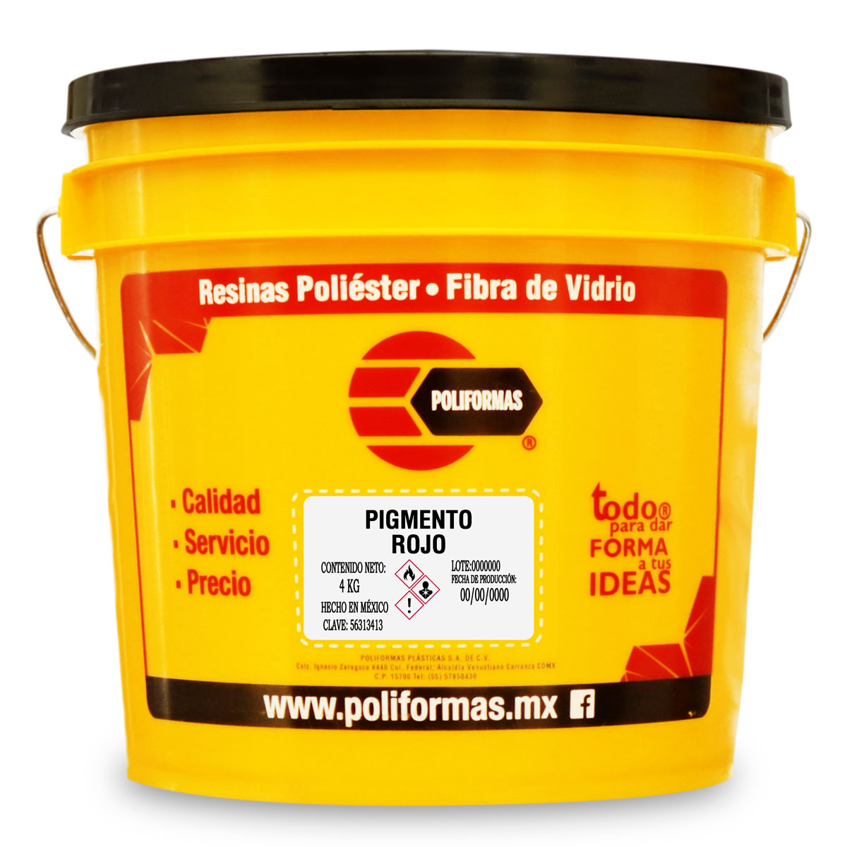 Pigmento en pasta 4Kg - POLIFORMAS PLÁSTICAS
