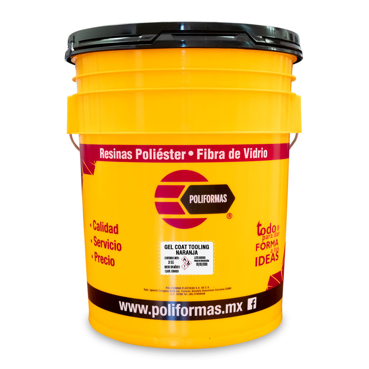 Gel Coat tooling naranja - POLIFORMAS PLÁSTICAS