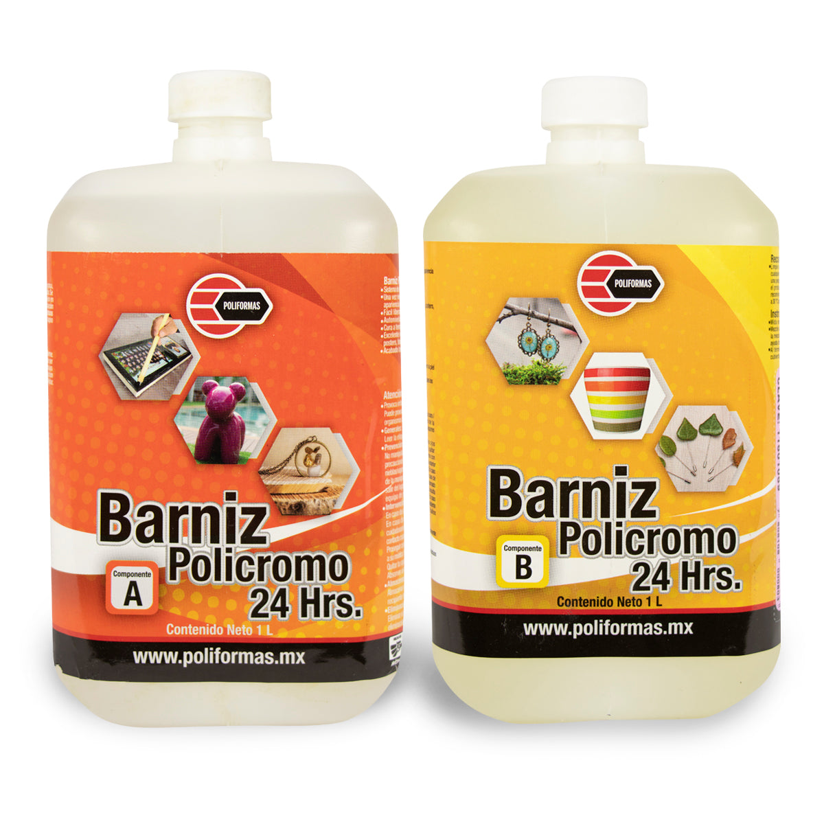Barniz Policromo A-B Secado 24 hrs. - POLIFORMAS PLÁSTICAS