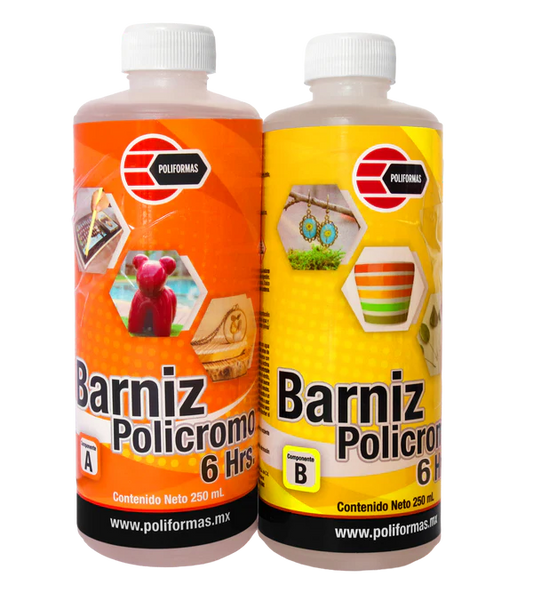 BARNIZ POLICROMO A-B (6) 1/4 LT. 2da