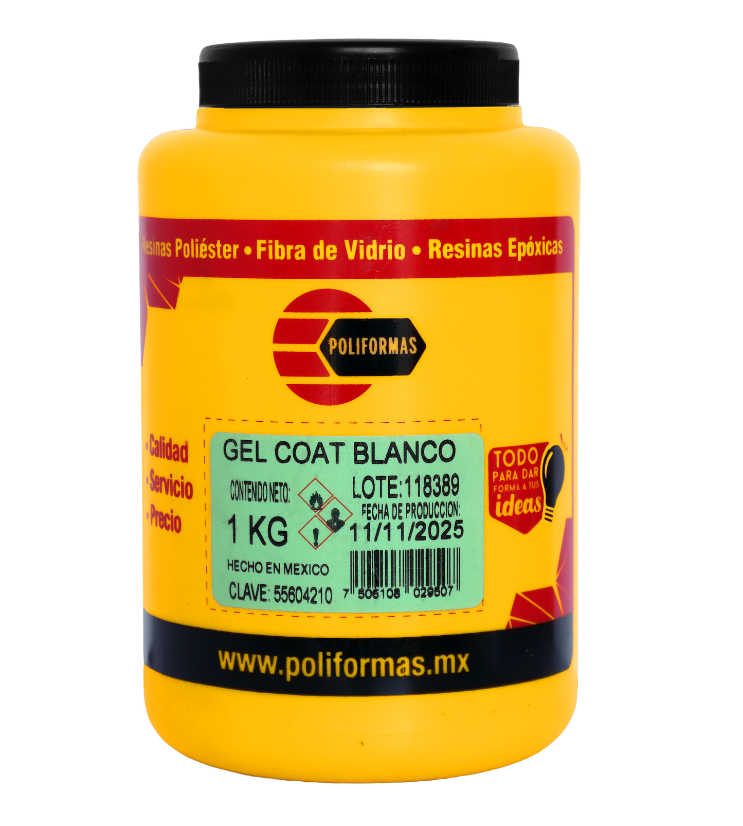 Gel Coat blanco - POLIFORMAS PLÁSTICAS