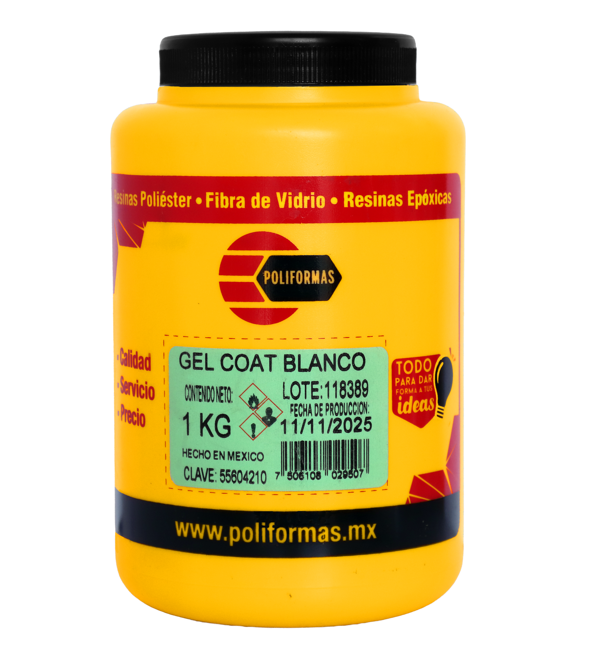 Gel Coat blanco - POLIFORMAS PLÁSTICAS