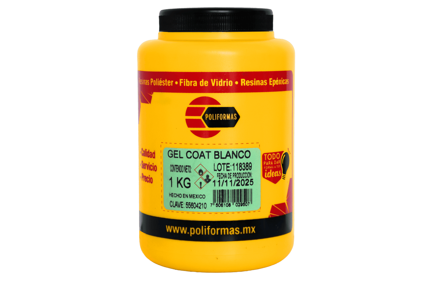 Gel Coat blanco - POLIFORMAS PLÁSTICAS