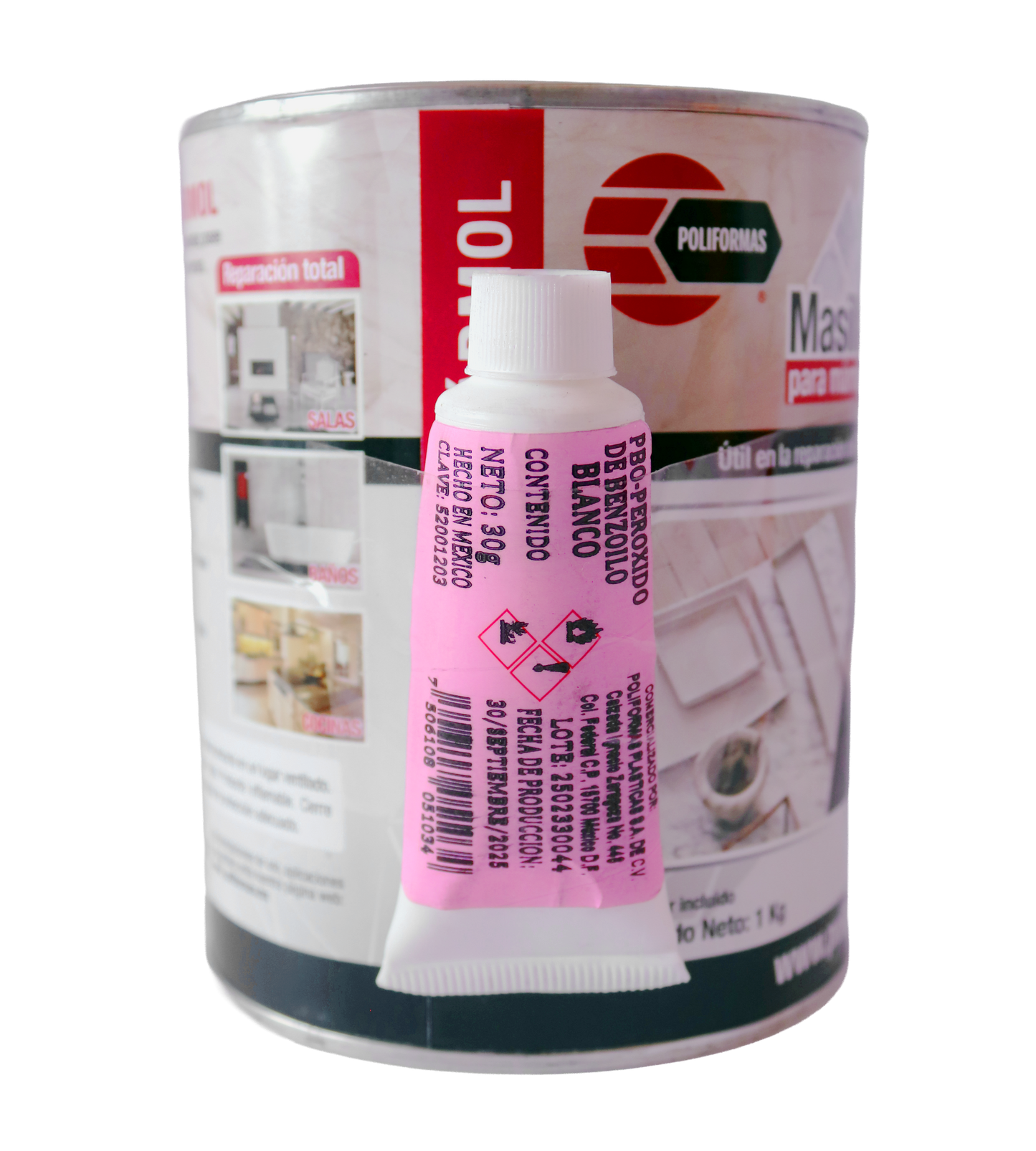 Masilla MPM 1 kg - POLIFORMAS PLÁSTICAS