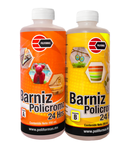 Resina Epóxica Barniz Policromo A-B Secado 24 hrs.