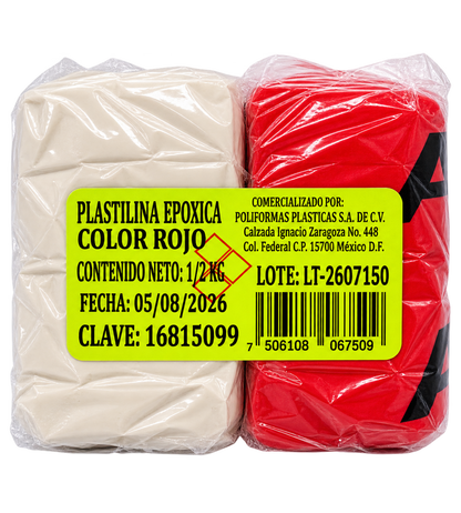 Plastilina epóxica de colores A-B (KLIP-TON)