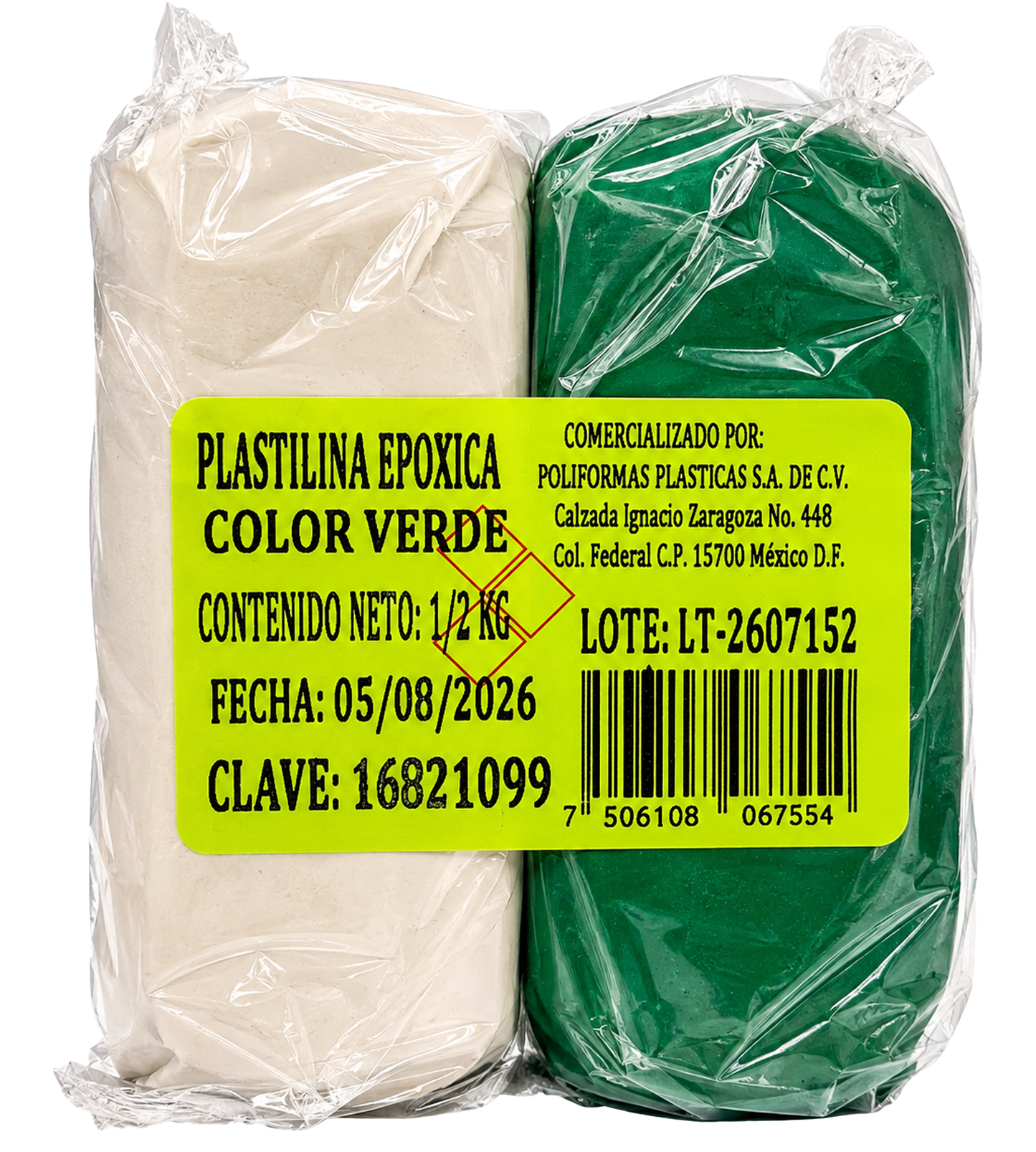 Plastilina epóxica de colores A-B (KLIP-TON)