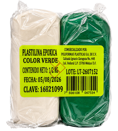 Plastilina epóxica de colores A-B (KLIP-TON)