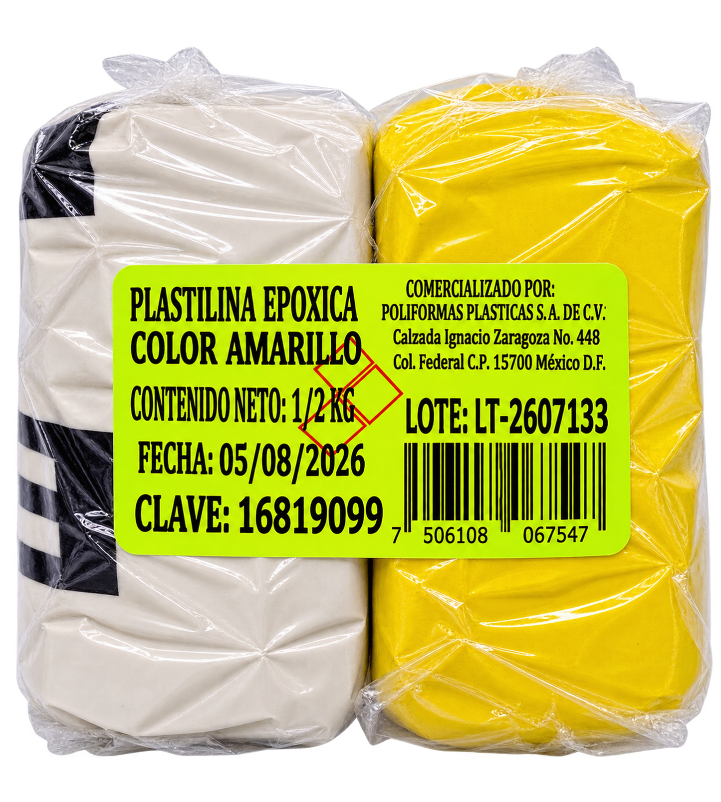 Plastilina epóxica de colores A-B (KLIP-TON)