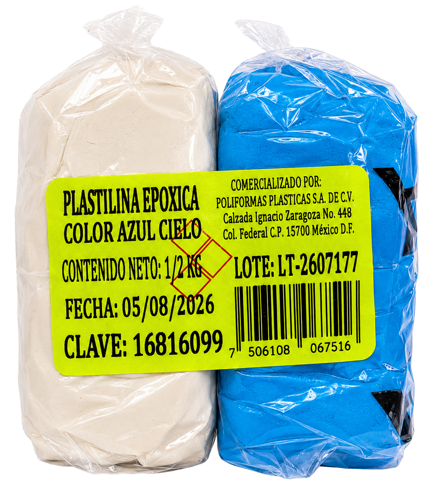 Plastilina epóxica de colores A-B (KLIP-TON)
