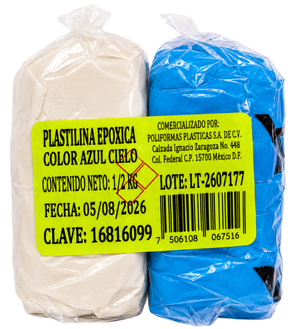 Plastilina epóxica de colores A-B (KLIP-TON)