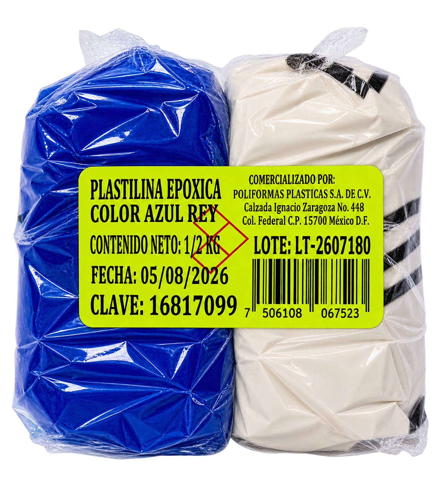 Plastilina epóxica de colores A-B (KLIP-TON)