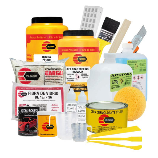 Kit para molde de fibra de vidrio