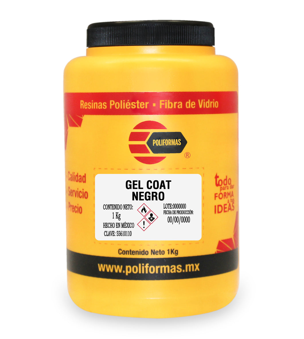 GEL COAT NEGRO - POLIFORMAS PLÁSTICAS