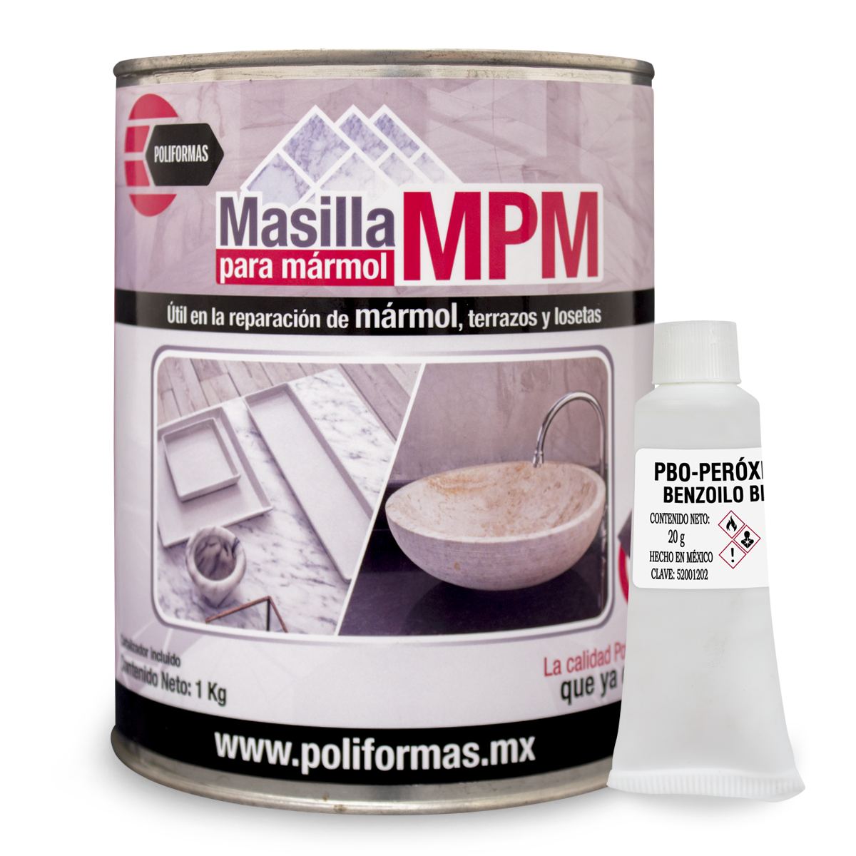 Masilla MPM 1 kg - POLIFORMAS PLÁSTICAS