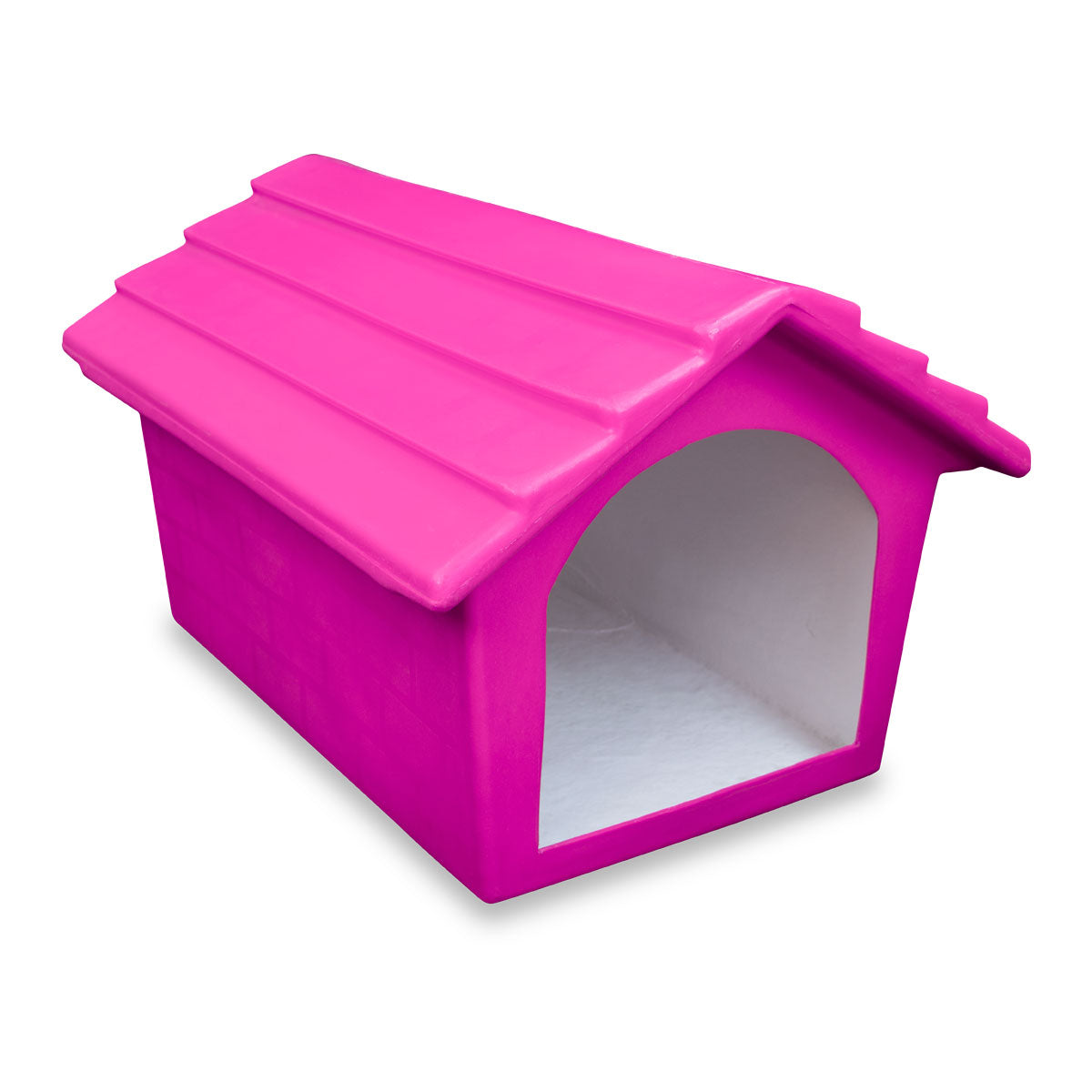 Casa Para Perro Chico Mediano Termica De Plástico Exterior Color Gris