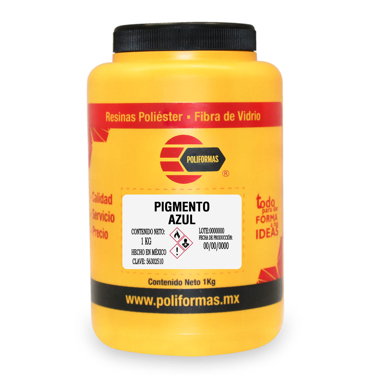 Pigmento en pasta 1Kg - POLIFORMAS PLÁSTICAS