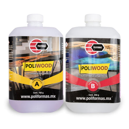 Resina Poliwood sistema A + B - POLIFORMAS PLÁSTICAS