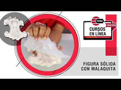 Elaboración de figura sólida con malaquita
