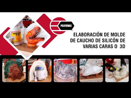 Elaboración de molde de caucho de silicón de varias caras o 3D