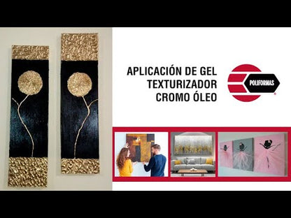 Aplicación de gel texturizado cromo óleo