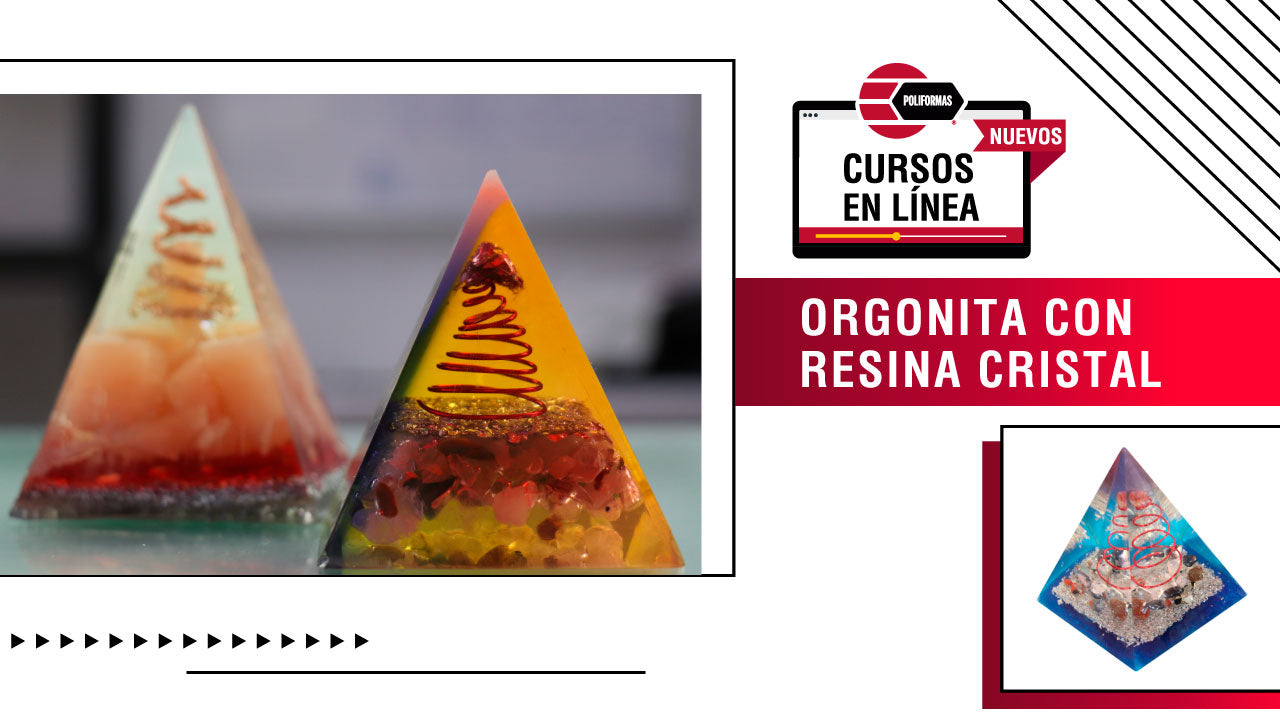 Elaboración de orgonita con resina cristal - POLIFORMAS PLÁSTICAS