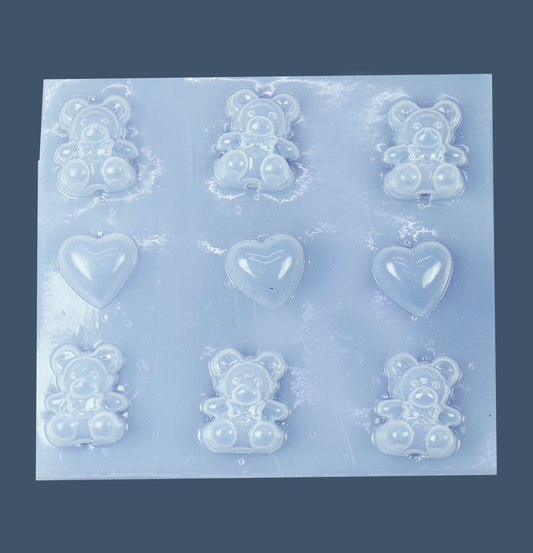 Molde de Ositos y corazónes - POLIFORMAS PLÁSTICAS