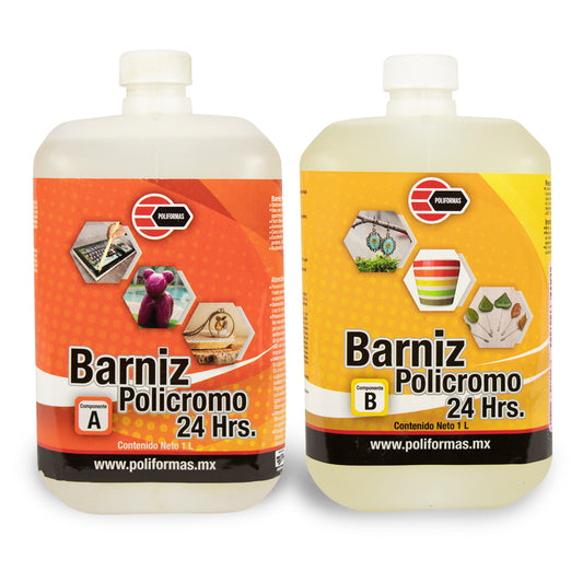 Barniz Policromo A-B Secado 24 hrs. - POLIFORMAS PLÁSTICAS